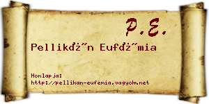 Pellikán Eufémia névjegykártya